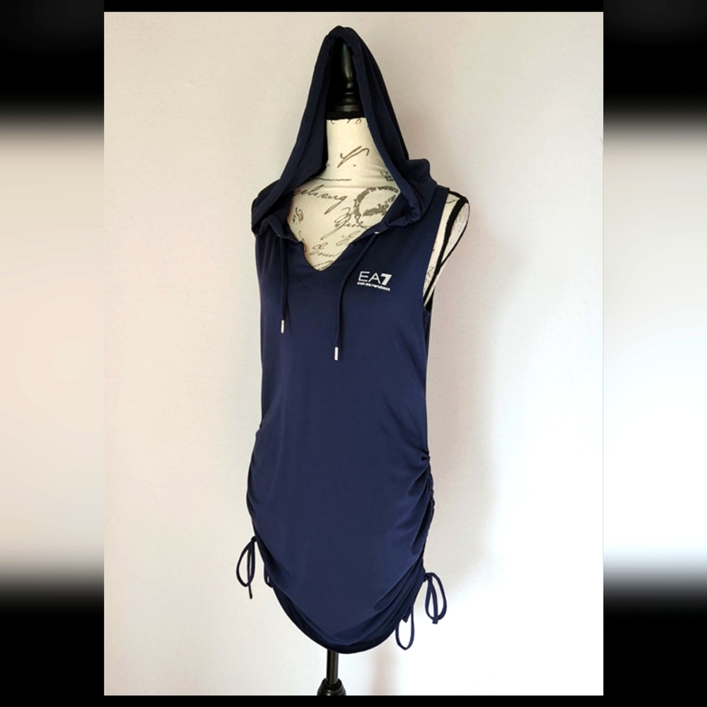 EA7 Navy Hooded Dress Emporio Armani In Perfect Condition! Sooo Nice!!